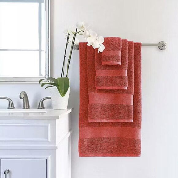 Fieldcrest Heritage Oversized Spa 30"x60"Bath Towel - Spice 925384 - Picture 3 of 3